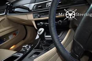Für Lexus GS MK3 2005-11 Perforiert Leder Lenkrad Abdeckung Blau Doppel STT - Bild 1 von 6