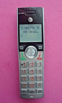 AT&T CL80107 EXTRA HANDSET ONLY FOR CL83107 CL83207 CL83307 CL83407   C1.4 - Image 1 of 4