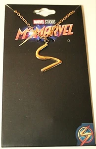 Ms. Marvel Studios Comics Kamal Khan Logo Collectors Necklace New MOC - Picture 1 of 3