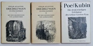 Edgar Allan Poe 3 Bände mit Erzählungen + Zeichnungen von Alfred Kubin UNGELESEN - Bild 1 von 6