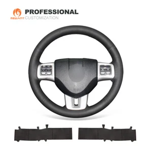 Cubierta de volante de coche de cuero auténtico MEWANT para Dodge Challenger Charger Avenger - Imagen 1 de 8