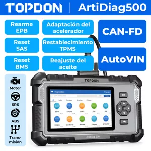2025 TOPDON ArtiDiag500 Herramienta de Diagnóstico OBD2 6 Funciones de Servicio - Imagen 1 de 24