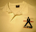 David Bowie Sound + Vision 1990 Concert Tour Usa Vtg L White Polo Collared Shirt