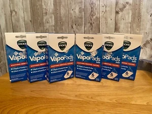 Set di 6 Vicks VapoPads Sonno e Freddo Comfort, (6 scatole da 6) Totale 36 pastiglie - Foto 1 di 3