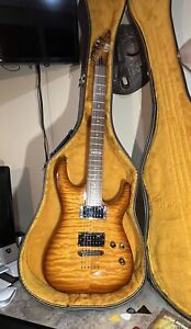 ESP LTD MH-100QMNT ELECTRIC GUITAR SER IW12071689 Great Condition With Case