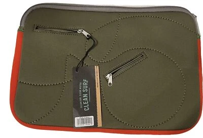 Bolso para portátil/tableta LOOPTWORKS Surf Sleeve (Hoptu 13") material reciclado oliva Foto 1 de 2