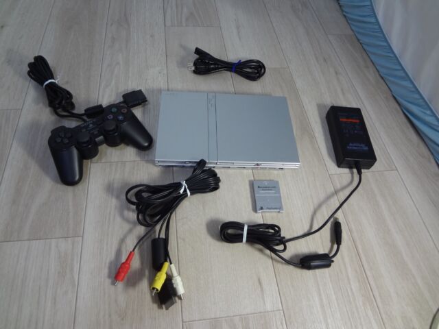 Console PlayStation 2 Slim Prata - Sony - Gameteczone a melhor