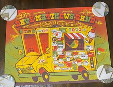 Dave Matthews Band 2023 Summer Tour Ice Cream Truck Poster from the Gorge 
