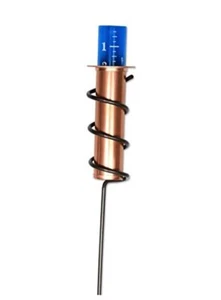World's Coolest Rain Gauge, Stake, Genuine Copper, Measure, Monitor, Conserve, - Picture 1 of 7