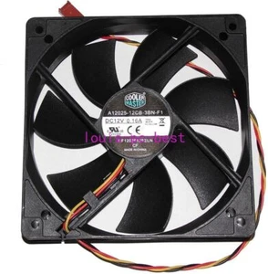 1PC A12025-12CB-3BN-F1 Chassis Fan 12V 0.16A 3-wire 12CM Silent New - Imagen 1 de 3