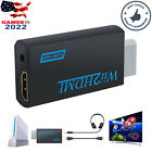Black- Wii to HDMI Wii2HDMI Full HD Converter Audio Output Adapter TV HDMI Cable