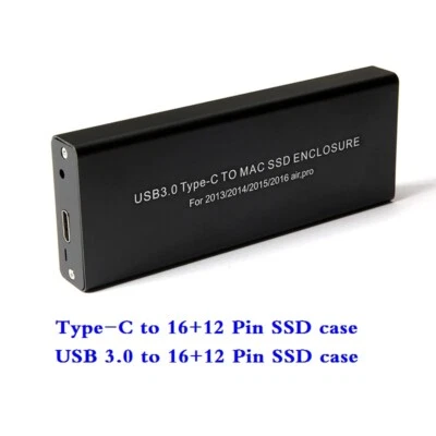 Type-C USB3.0 to 16+12 Pin Enclosure for Macbook Air Pro 2013 2014 2015 Case - Image 1 of 4