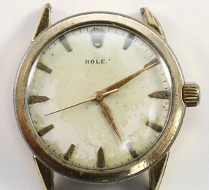 Vintage 1938 ROLEX Watch  Good Working Movement 1530 34mm 14k Gold Filled Case - Picture 1 of 10