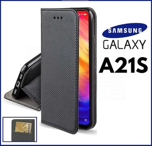 BOOK WALLET CASE for SAMSUNG GALAXY A21S MAGNETIC FLIP COVER LEATHER - Picture 1 of 6
