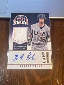 Nicholas Banks 2015 Panini USA Stars and Stripes Rookie Auto Jersey #77 /99 A&M - Bild 1 von 3
