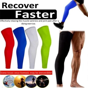 Unisex Calf Brace Sleeve Leg Support Compression Shin Splint Sports Straps Guard - Picture 1 of 21