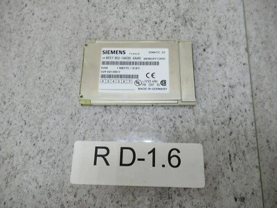 Siemens 6ES7952-1AK00-0AA0 Simatic Memory Card RAM 1MByte / 16 BIT - Image 1 of 3