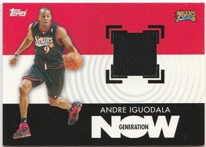 2007-08 Topps Generation Now Relics #GNRAI Andre Iguodala Warriors 76ers Nuggets