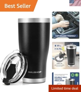 20 oz Stainless Steel Vacuum Insulated Tumbler Cup, Travel Mug Hot Cold Drinks - Picture 1 of 8