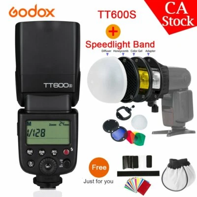 US Godox TT600S 2.4G Camera Flash Light Speedlite+Magnetic Diffuser Kit For Sony - Image 1 of 4