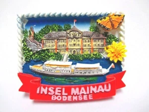 Bodensee Insel Mainau Magnet Poly 7 cm Germany Souvenir (384) - Bild 1 von 4