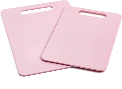 2 Piece Cutting Board Kitchen Set, Dishwasher Safe, Extra Durable, Soft Pink - Image 1 of 4
