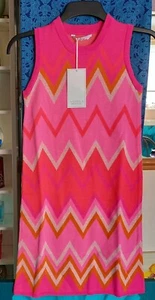 Very x Michelle Keegan Zig Zag Mini Dress in Pink (Multiple Sizes Avail) - Picture 1 of 3
