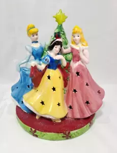 Disney Lighted Figurine Princesses Christmas Tree Ceramic Lamp Holiday UNTESTED - Picture 1 of 8