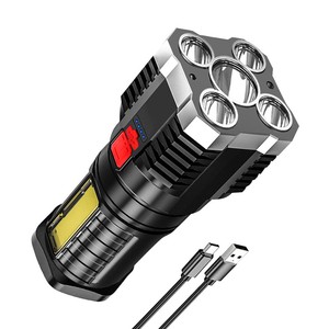 5  Flashlight Portable High Lumen Work  USB Rechargeable  with A0V9