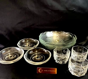 Venta a granel de 9 piezas tazas de sake de ochoko platos duraderos vajilla Japón de colección años 80 - Imagen 1 de 23