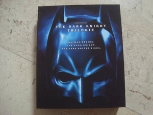 THE DARK KNIGHT TRILOGY all 3 movies 5 Disc Blu-Ray DIGIPAK & BOOK Batman - Picture 1 of 12