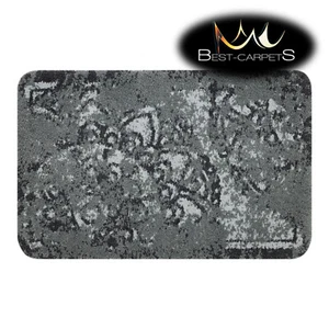 Amazing Modern BATHROOM RUG soft FROTTE antislip rosette grey High Quality - Picture 1 of 6