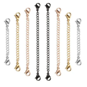 Necklace Bracelet Chain Extender Different Lengths Safety Extender Lobster Clasp - Picture 1 of 13
