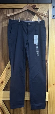 Women's Tommy Hilfiger Hampton Stretch Slim Chino Pants Size 4 Navy Blue NWT - Image 1 of 4