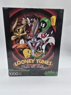 LOONEY TOONS 1000 Piece Jigsaw Puzzle (Aquarius, 2018)Glare Free/Precision Fit - Image 1 of 4