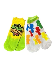 NEW adult novelty ankle socks one size 2 pairs sour patch kids - Picture 1 of 1