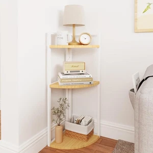 3-Tier Desktop Bookshelf, Corner Shelf, Multipurpose Corner Display Rack - Picture 1 of 9