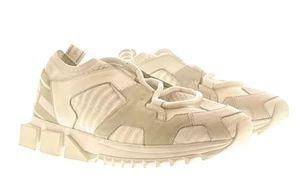 Dolce & Gabbana Men's White Techno-Fabric Sneakers – Chunky Futuristic Sole-EU41 - Picture 1 of 5