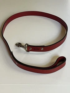 Coach Vintage Hundeleine Leder 44" x " Burnt Red Orange - Bild 1 von 5