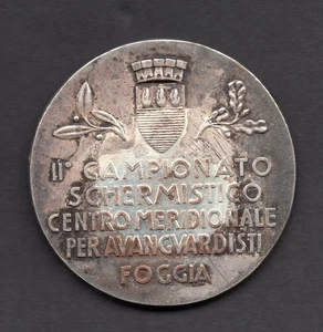 FOGGIA - MEDAILLE II. AVANTGARDISTISCHE SCHIRMMEISTERSCHAFT - O.N.B. - 30er Jahre - Bild 1 von 2