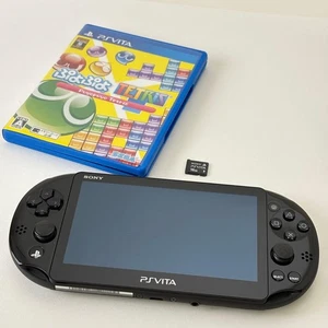 SONY PS Vita body black PCH-2000 with Puyo Puyo Tetris - Picture 1 of 14