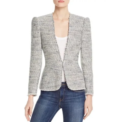 Chaqueta Blazer Rebecca Taylor Mujer Azul Metálico Tweed A Medida 10 Foto 1 de 4