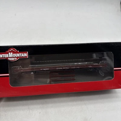 HO Scale 60' Wood Deck Flat Car Illinois Central #62723 46410-24 Inter Mountain - Image 1 of 4