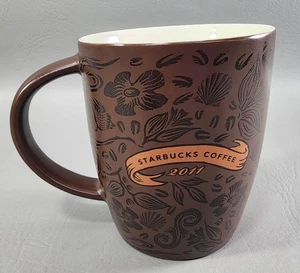 Starbucks 40th Anniversary Brown/Copper 2011 Mermaid Split Tail 13 oz. Mug - Picture 1 of 6