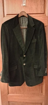 Paul Smith Black Plush Velvet Men's Blazer Size 42 / 52 Sports Coat Jacket - Image 1 of 4