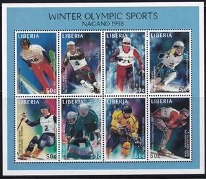 tspo263 Liberia 1997 Nagano Olympics MNH - Picture 1 of 1