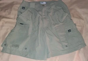 "Pantalones Cortos Aftco Para Hombres 30 Bolsillos de Carga Verde Salvia Pesca Navegación Nylon 7"" Exterior" - Imagen 1 de 6
