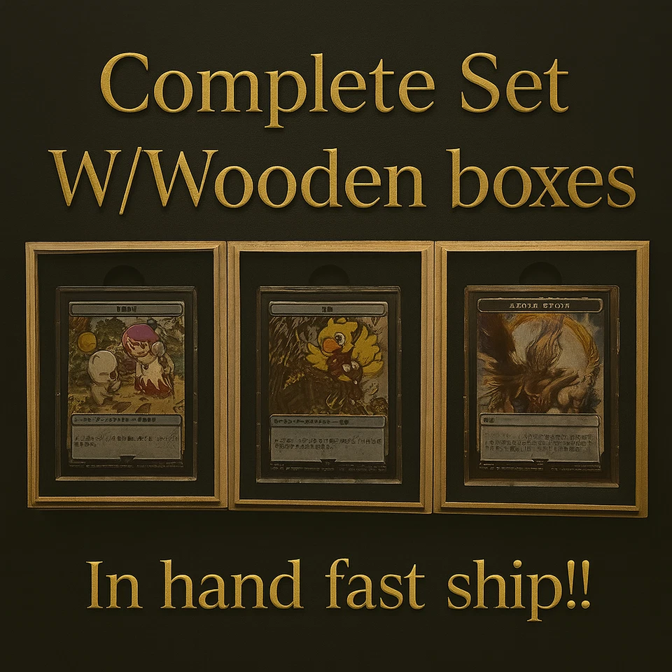 Stainless Token Complete Set Sephiroth Clue Tresure Final Fantasy MTG official - Image 1 of 4