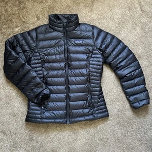 Chaqueta Suéter Patagonia Plumón Mujer S Negra Plumón de Ganso Cremallera Completa 84683 - Imagen 1 de 6