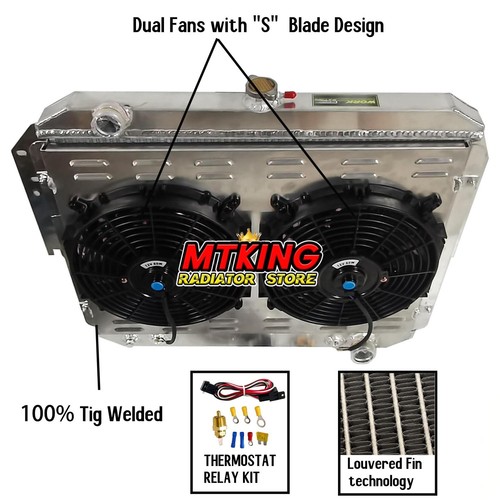 Radiator+Fan Fit 1979-1993 Dodge D150 D250 D350 W150 W250 Ram ...